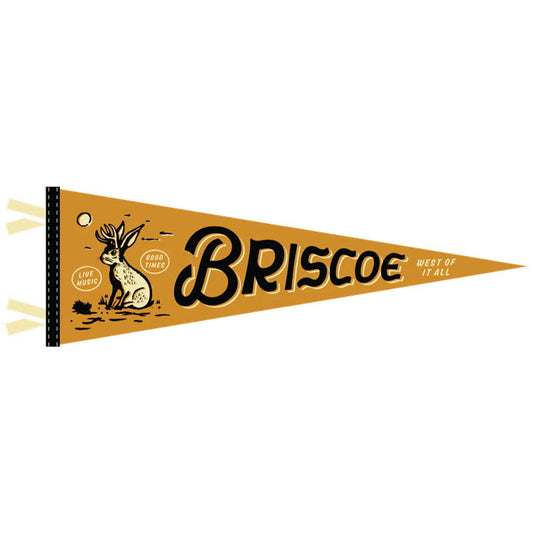 WEST OF IT ALL GOLD & BLACK PENNANT