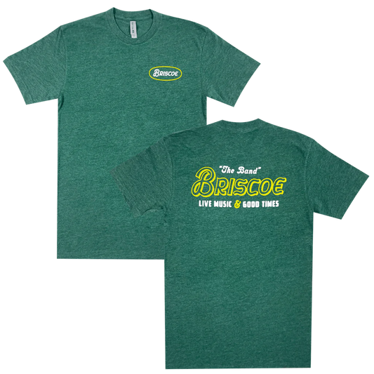 LIVE MUSIC & GOOD TIMES HEATHER GREEN T-SHIRT