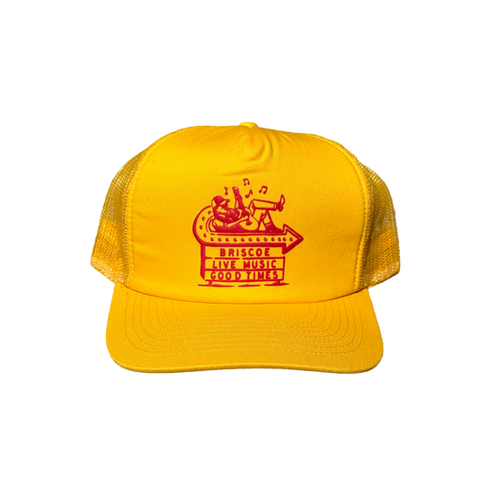 EL ARROYO SIGN FOAM MESH GOLDEN YELLOW TRUCKER HAT