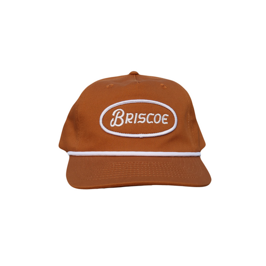 OVAL PATCH ROPE HAT - BURNT ORANGE