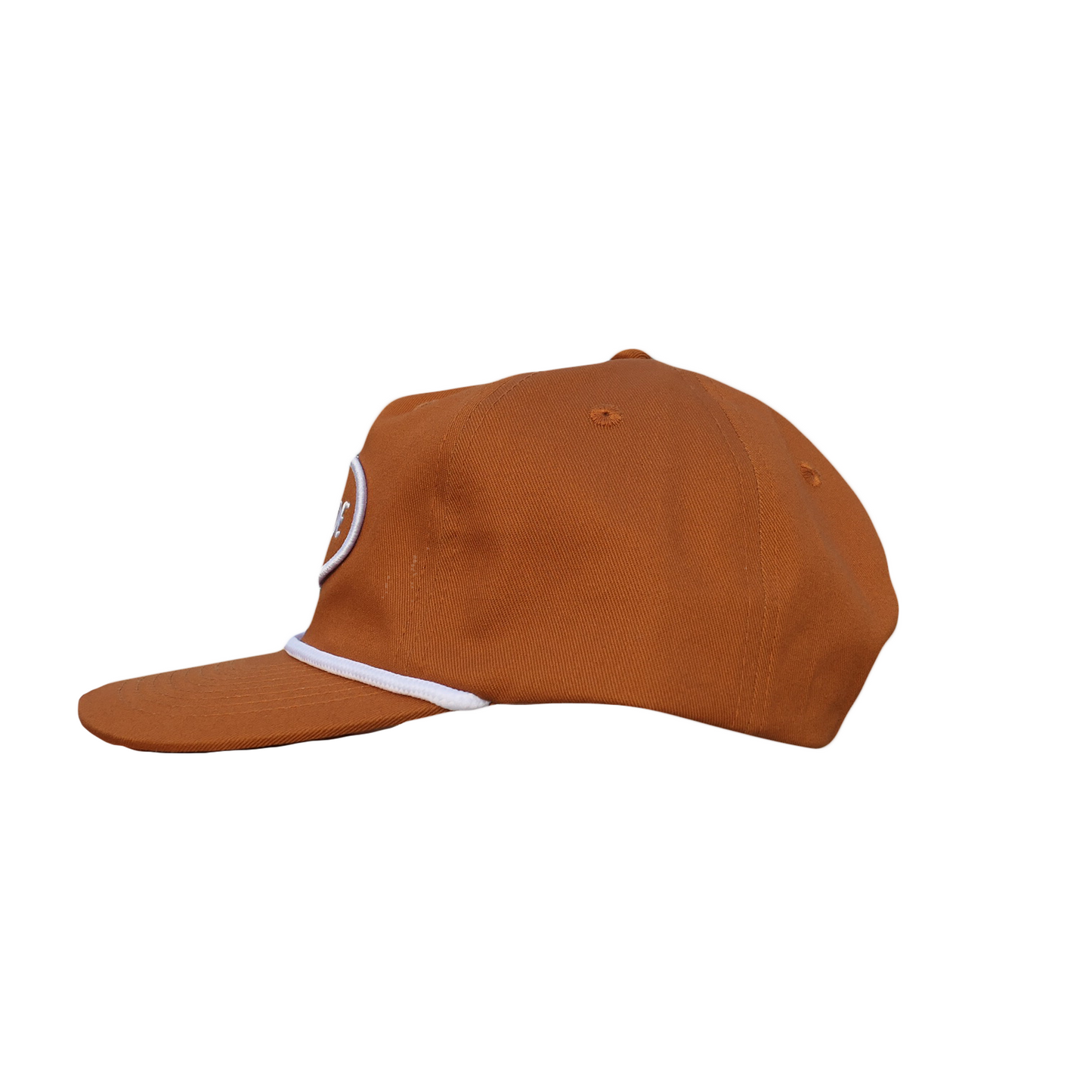 OVAL PATCH ROPE HAT - BURNT ORANGE