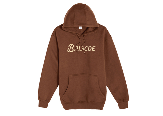 BRISCOE LOGO BROWN HOODIE