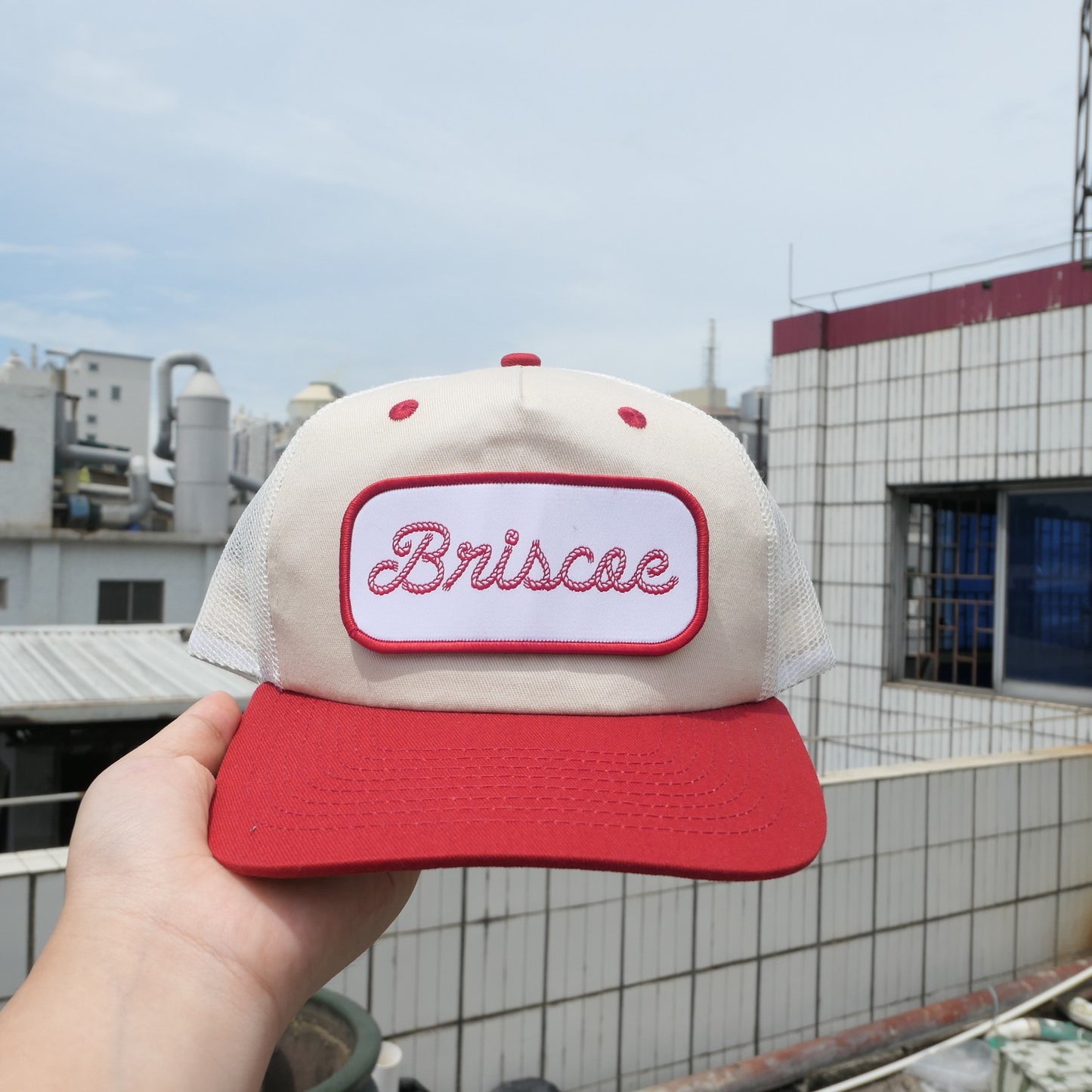 RED & WHITE PATCH LOGO HAT